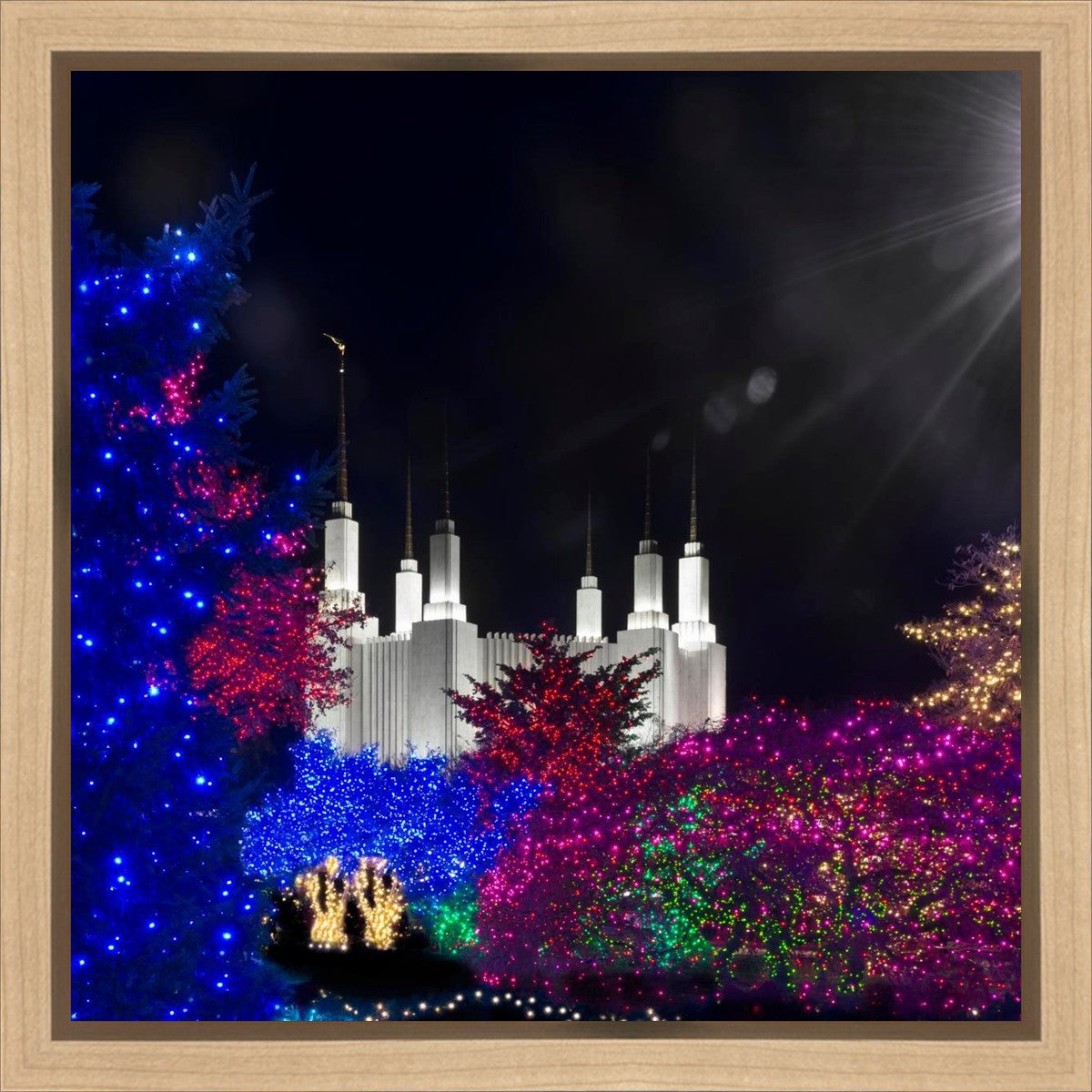 Washington DC Temple Christmas Spirit Gallery Wrap