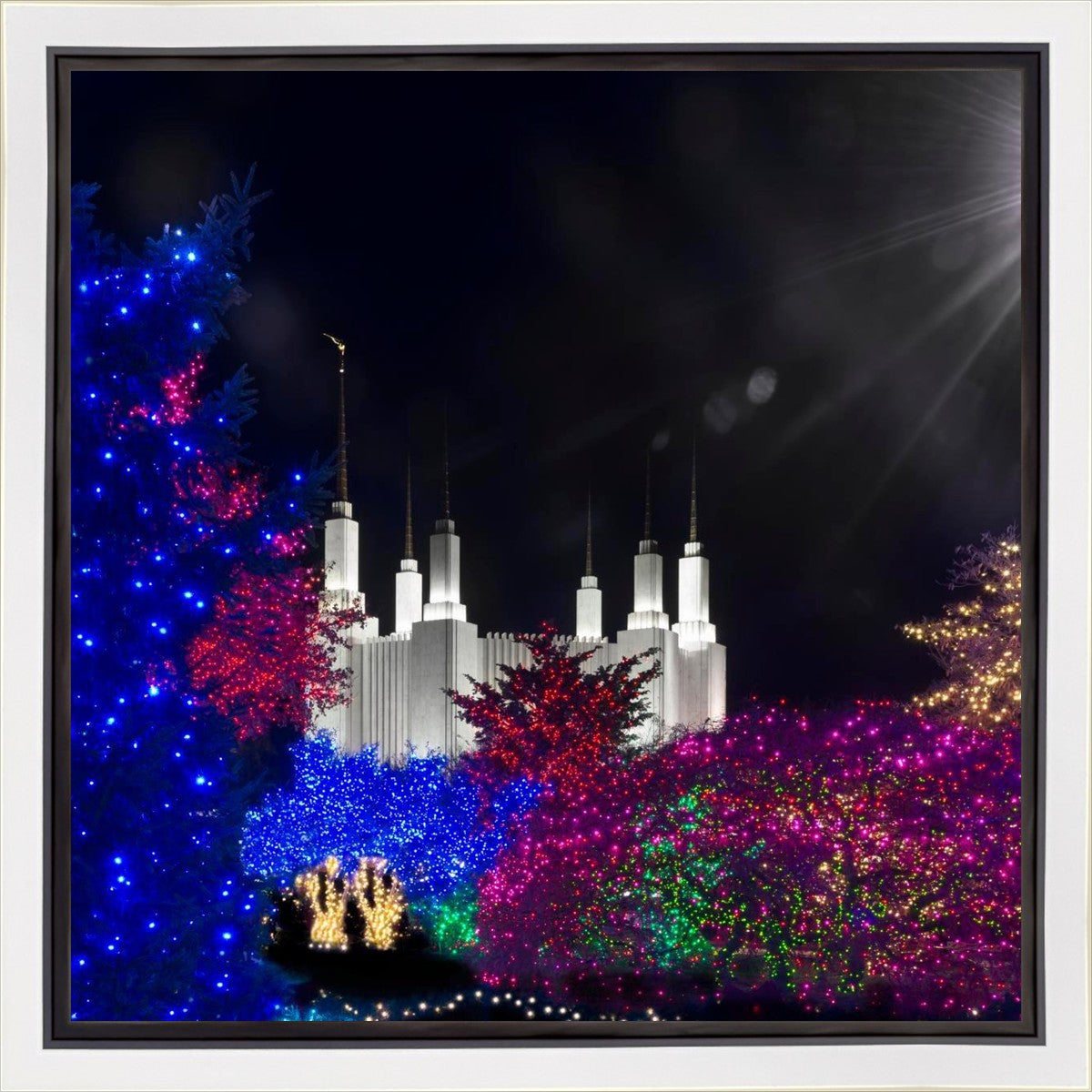 Washington DC Temple Christmas Spirit Gallery Wrap