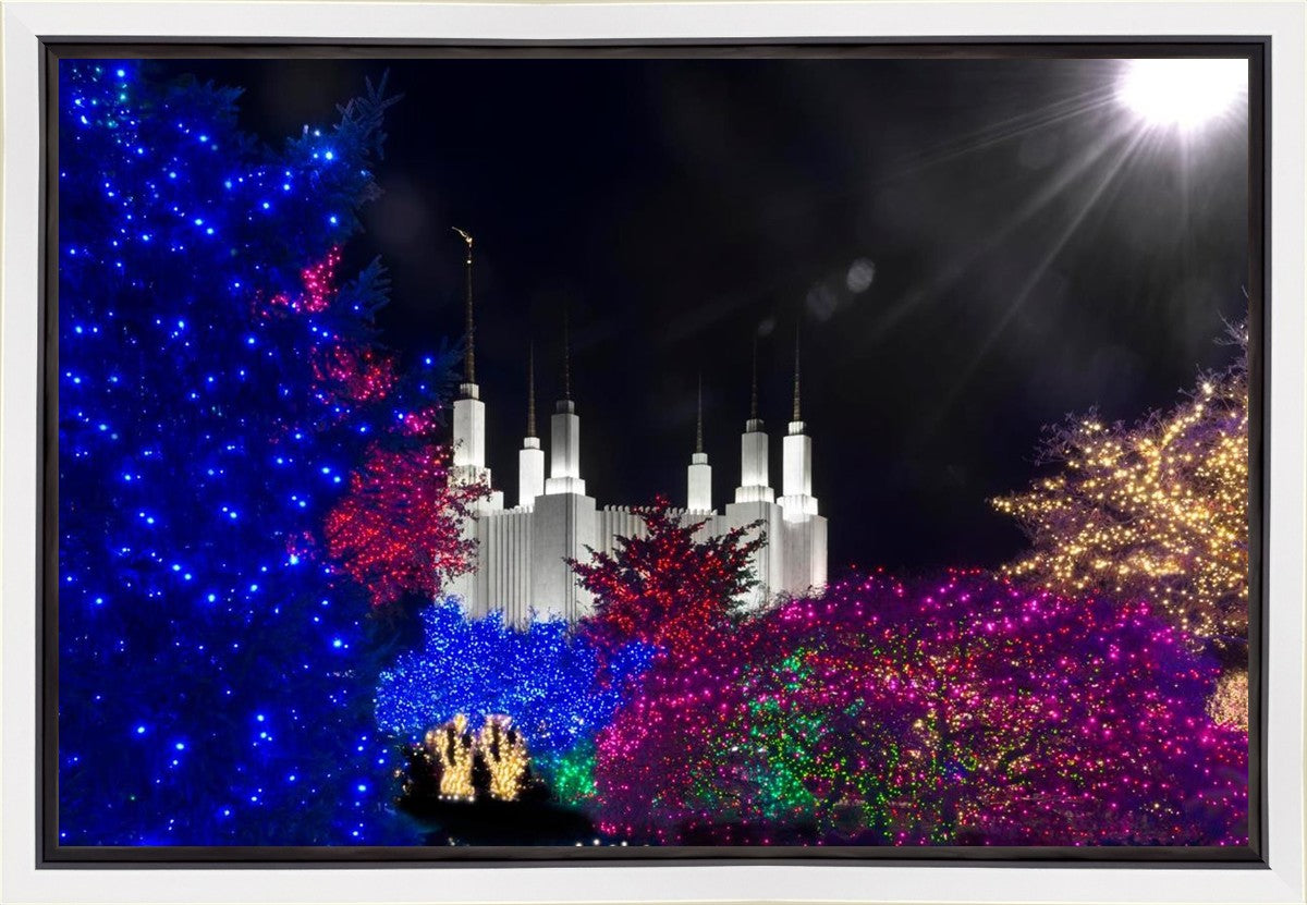 Washington DC Temple Christmas Spirit Gallery Wrap
