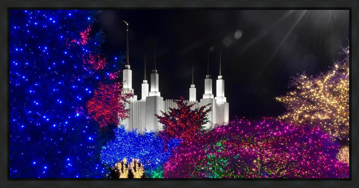 Washington DC Temple Christmas Spirit Gallery Wrap