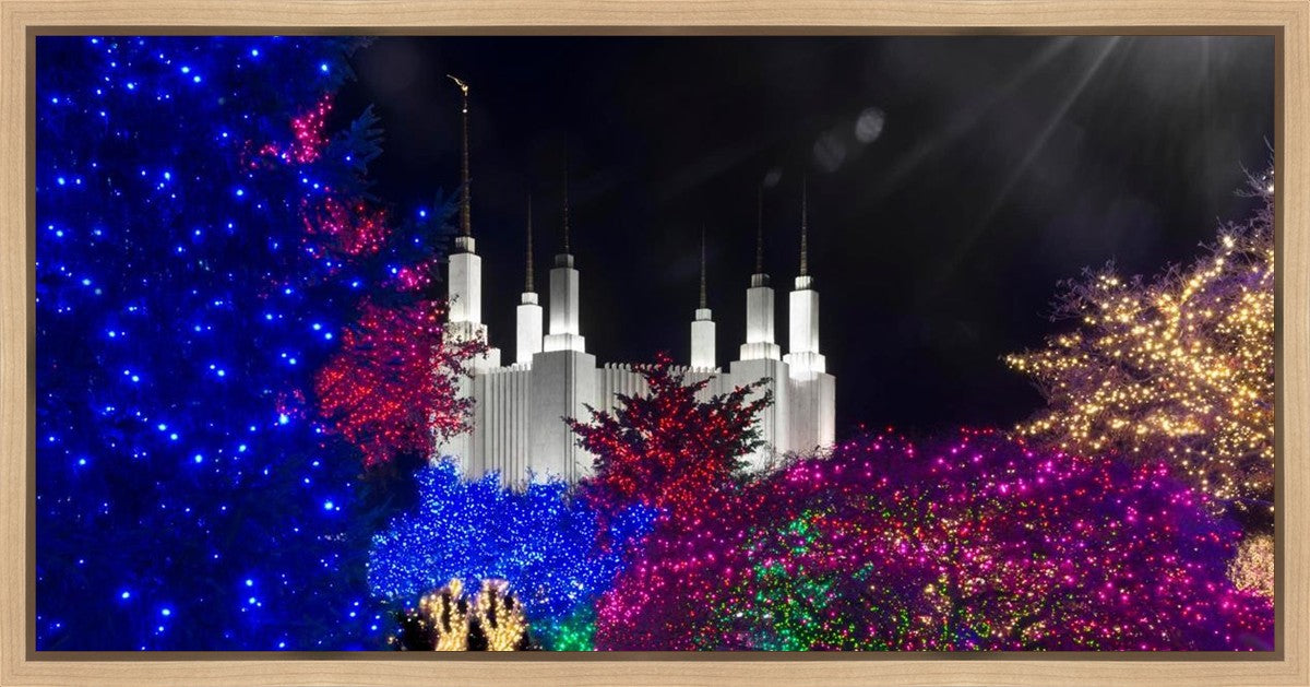 Washington DC Temple Christmas Spirit Gallery Wrap