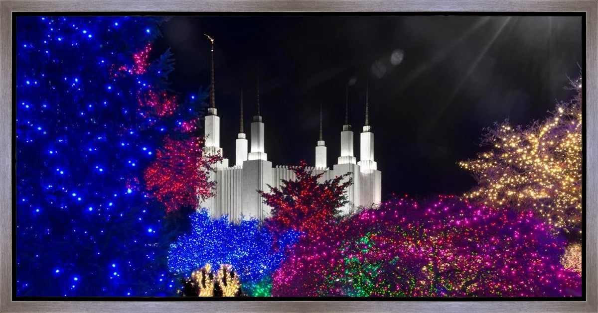 Washington DC Temple Christmas Spirit Gallery Wrap