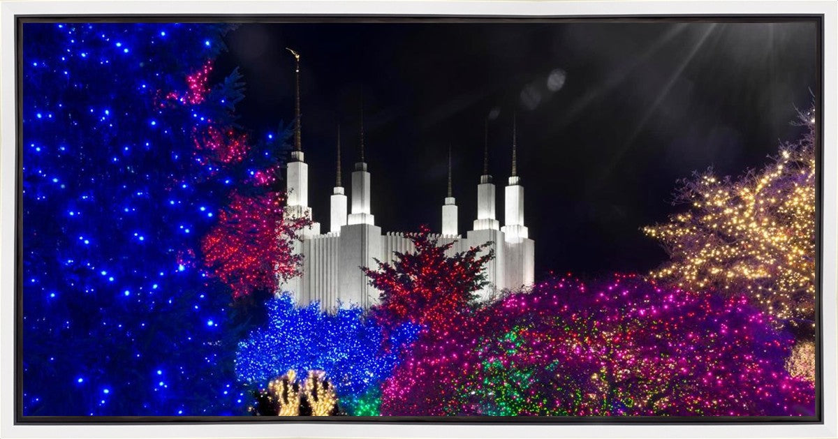 Washington DC Temple Christmas Spirit Gallery Wrap