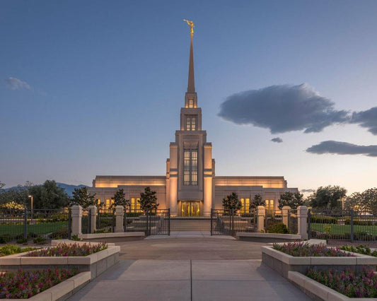 Gila Valley Temple Valley Sunset Gallery Wrap