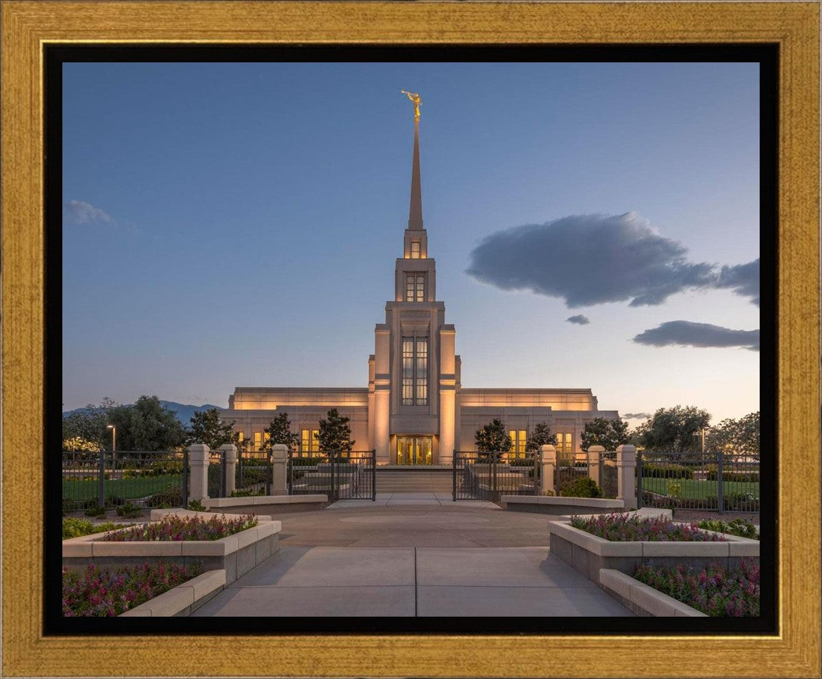 Gila Valley Temple Valley Sunset Gallery Wrap