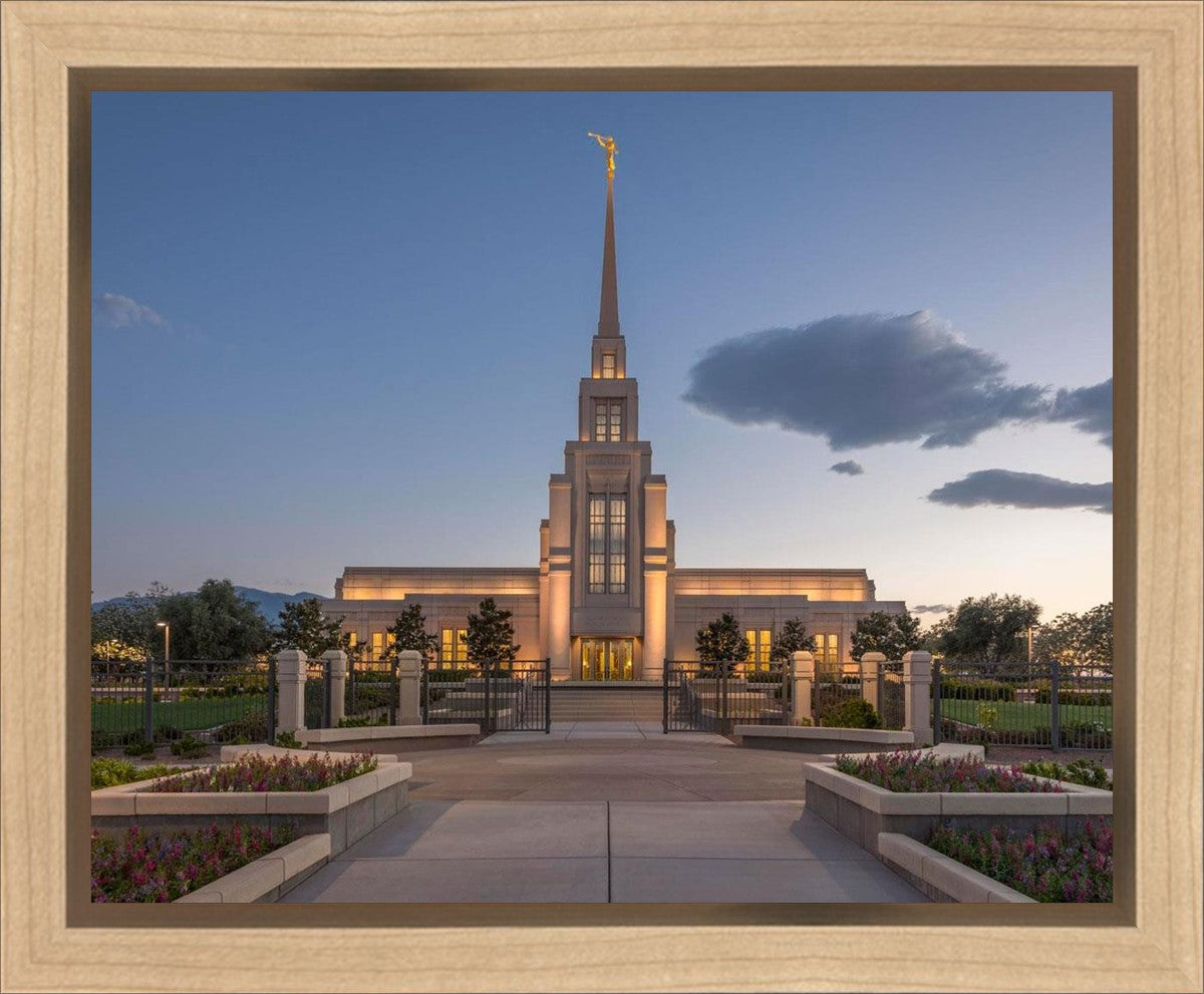 Gila Valley Temple Valley Sunset Gallery Wrap