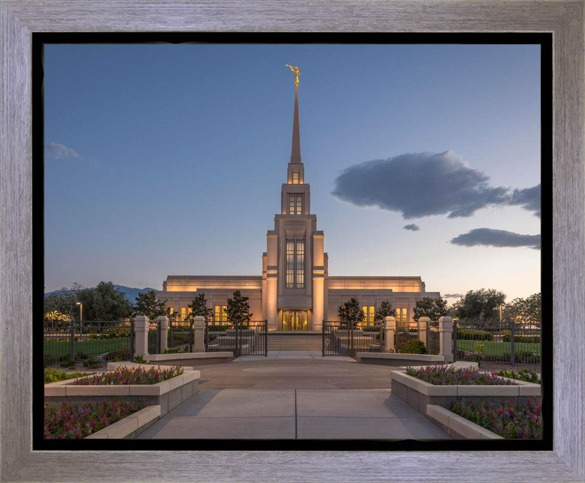 Gila Valley Temple Valley Sunset Gallery Wrap