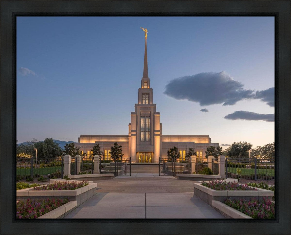 Gila Valley Temple Valley Sunset Gallery Wrap
