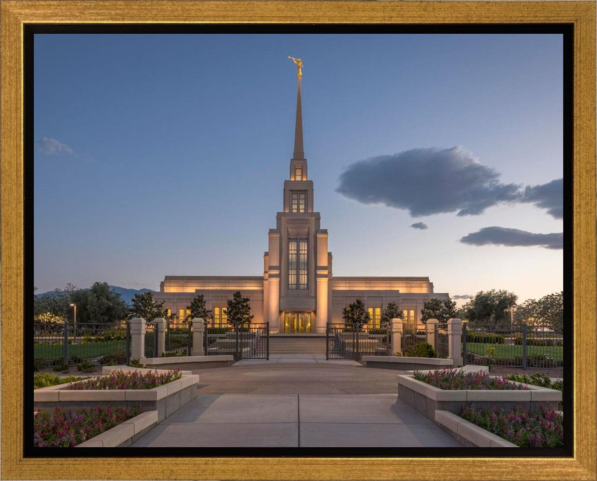 Gila Valley Temple Valley Sunset Gallery Wrap