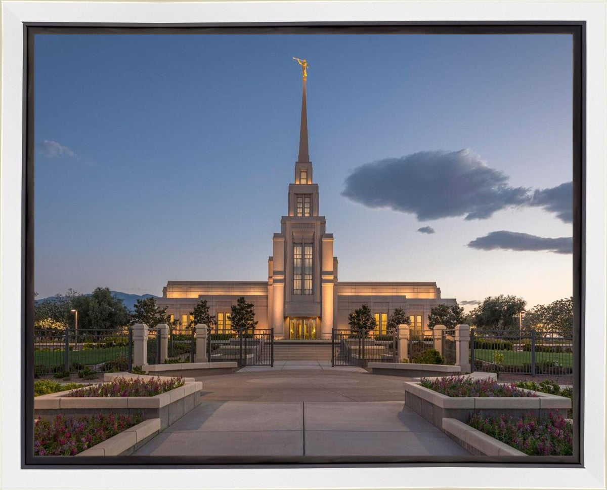 Gila Valley Temple Valley Sunset Gallery Wrap