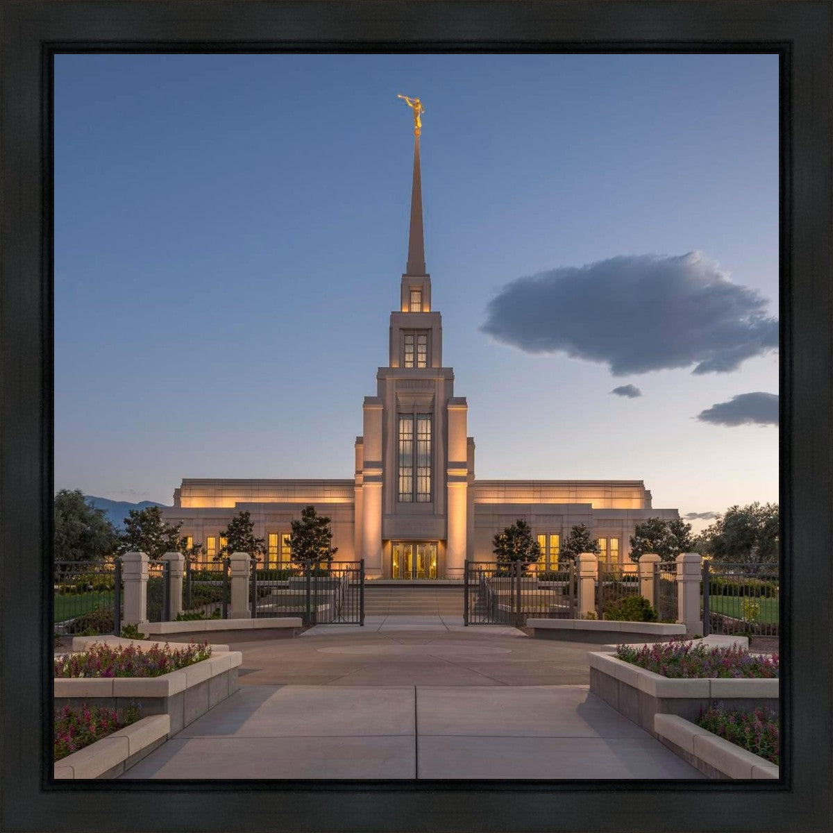 Gila Valley Temple Valley Sunset Gallery Wrap
