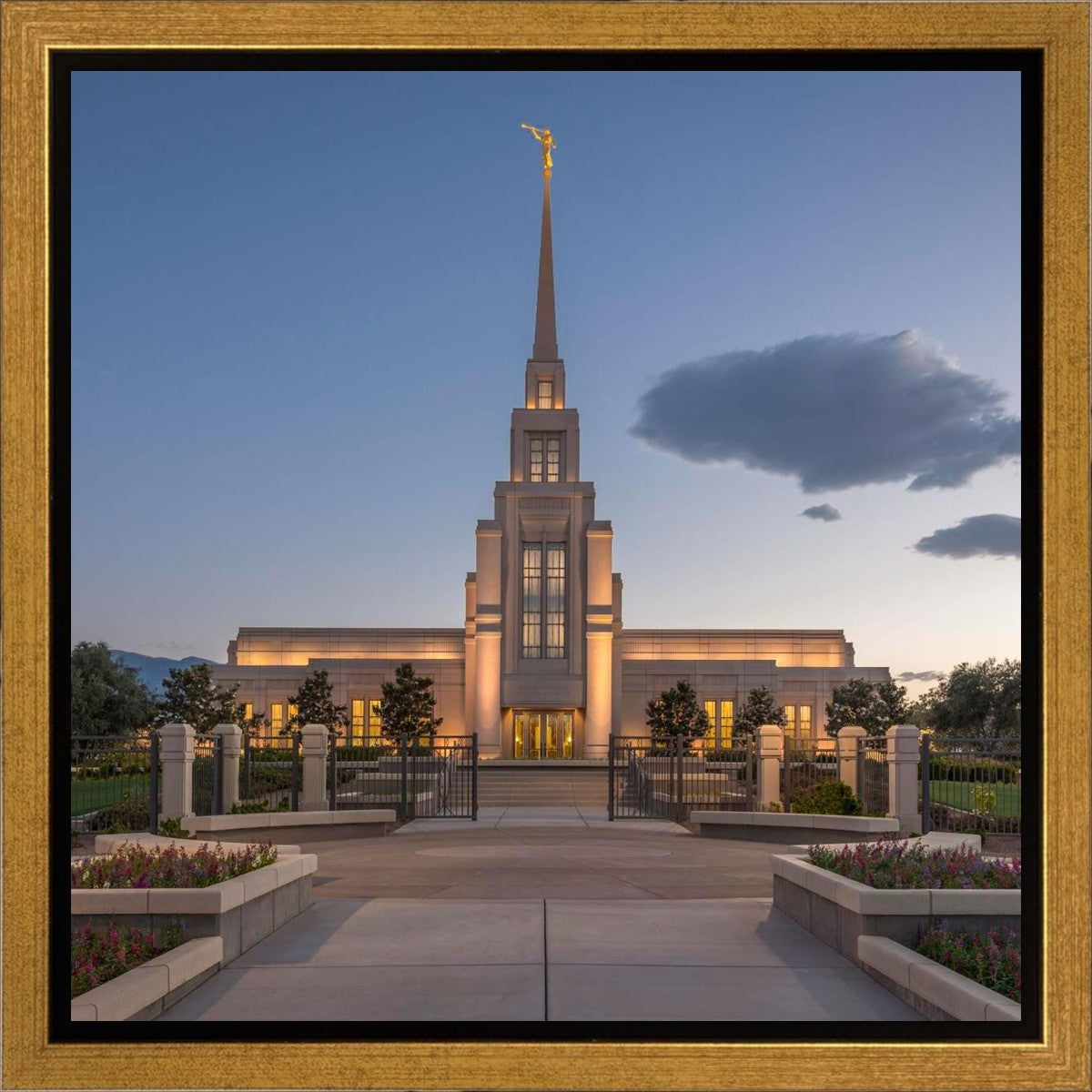 Gila Valley Temple Valley Sunset Gallery Wrap