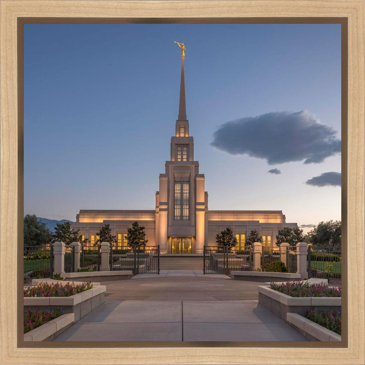 Gila Valley Temple Valley Sunset Gallery Wrap