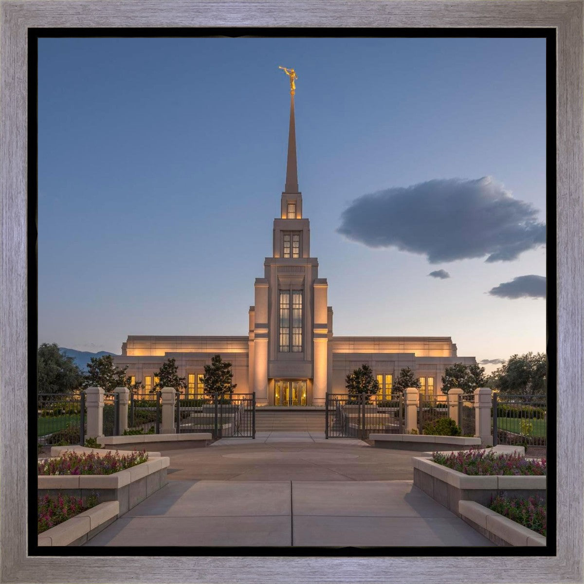Gila Valley Temple Valley Sunset Gallery Wrap