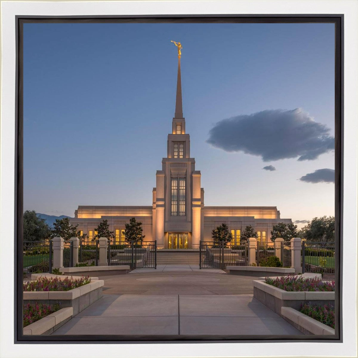 Gila Valley Temple Valley Sunset Gallery Wrap
