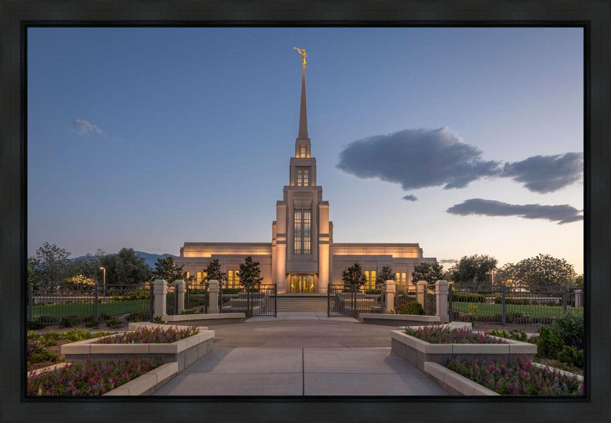Gila Valley Temple Valley Sunset Gallery Wrap