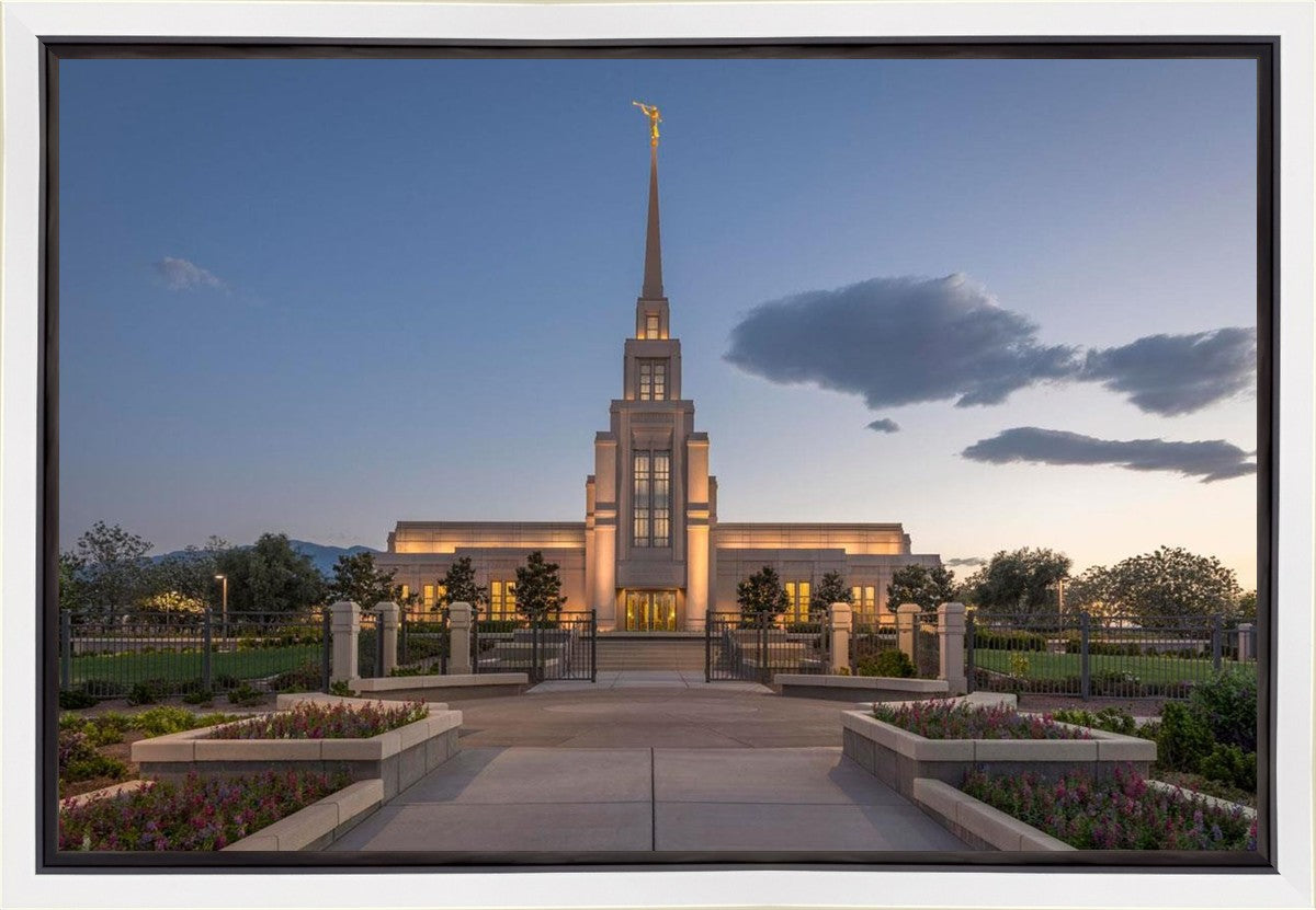Gila Valley Temple Valley Sunset Gallery Wrap