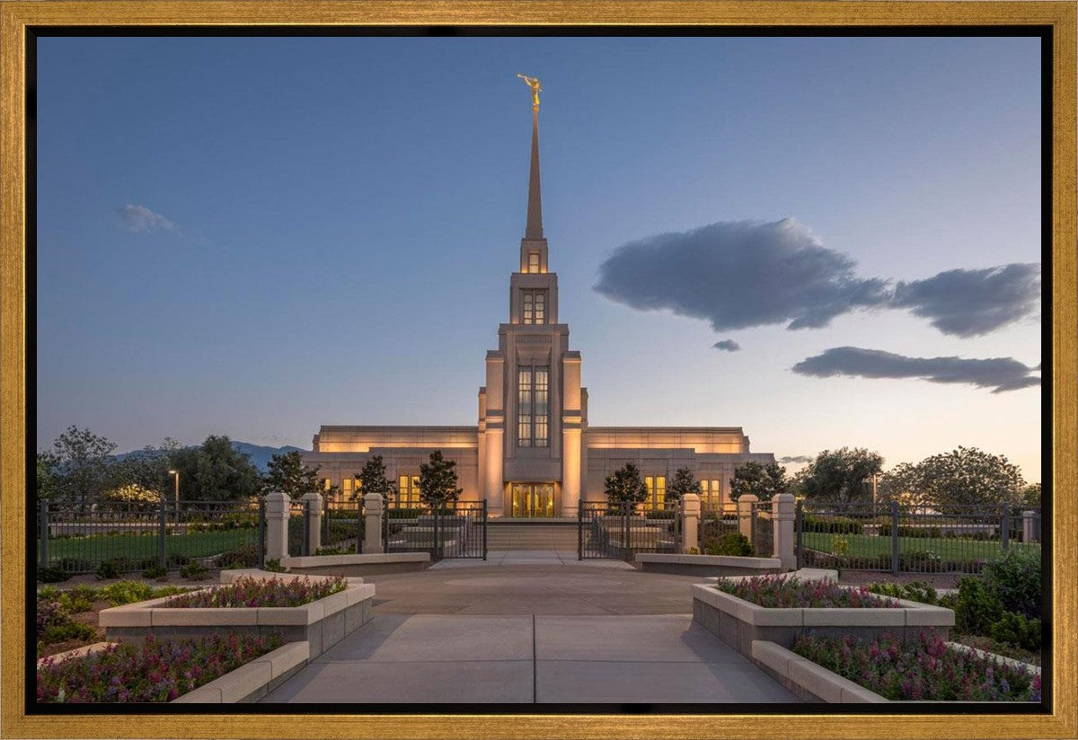Gila Valley Temple Valley Sunset Gallery Wrap