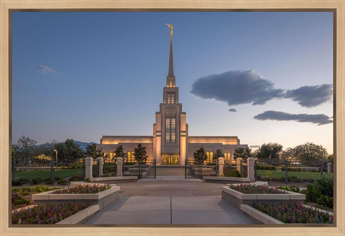 Gila Valley Temple Valley Sunset Gallery Wrap