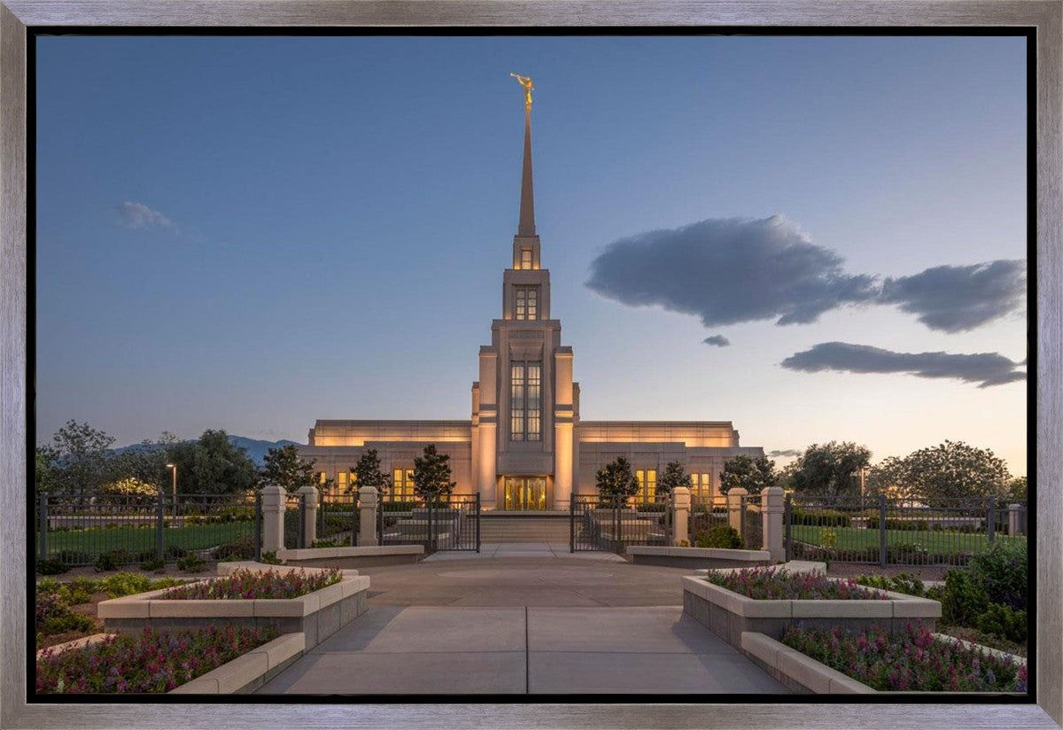 Gila Valley Temple Valley Sunset Gallery Wrap