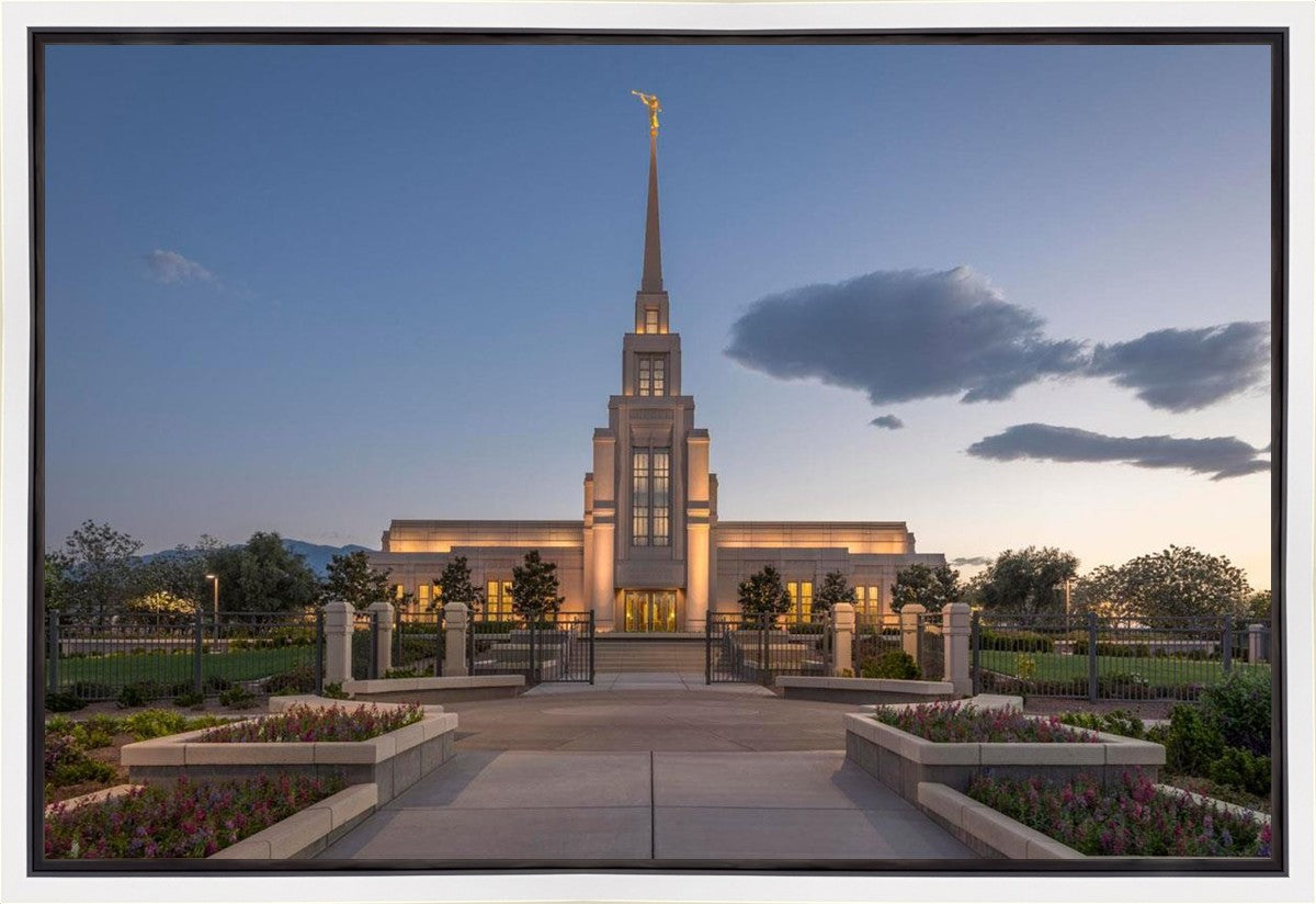 Gila Valley Temple Valley Sunset Gallery Wrap