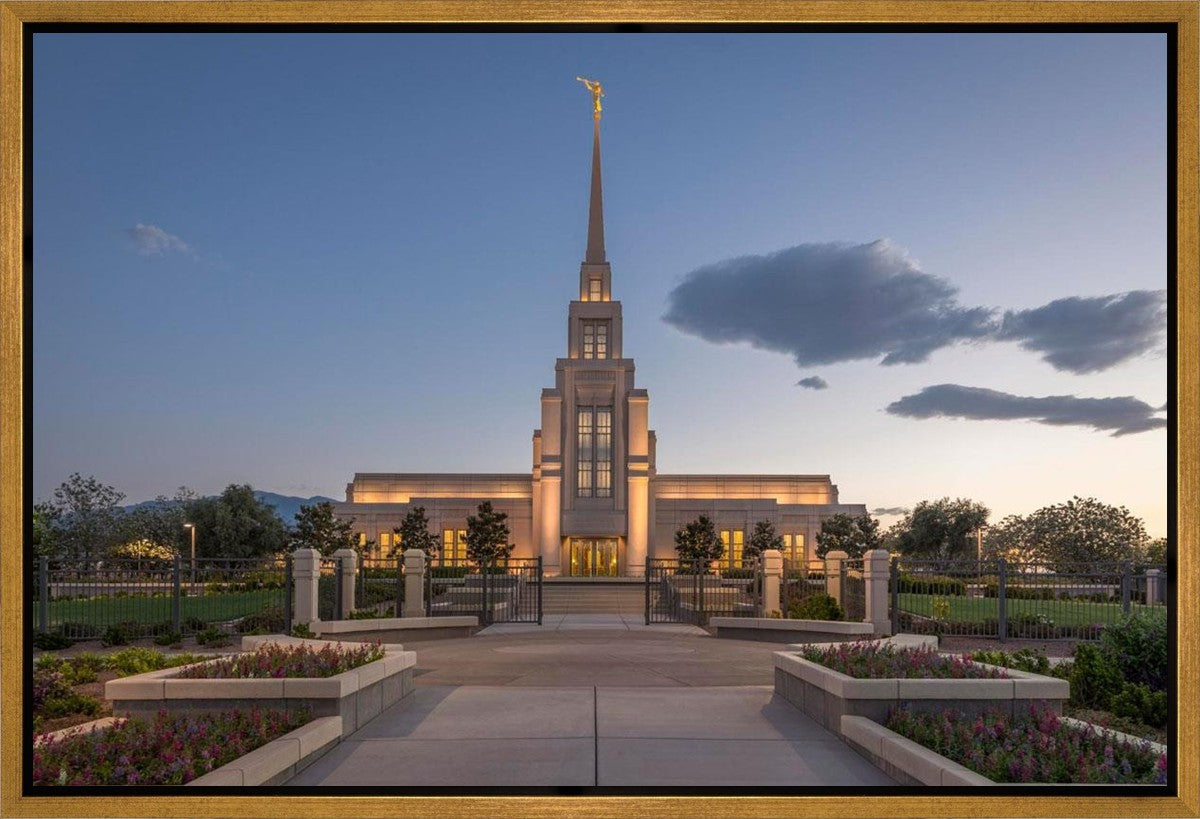 Gila Valley Temple Valley Sunset Gallery Wrap