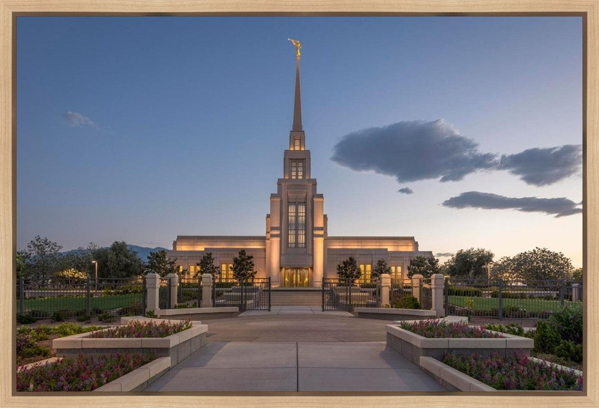 Gila Valley Temple Valley Sunset Gallery Wrap