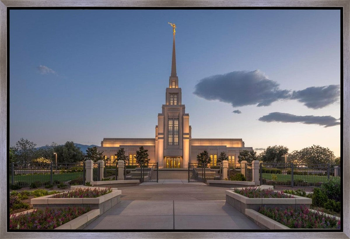Gila Valley Temple Valley Sunset Gallery Wrap