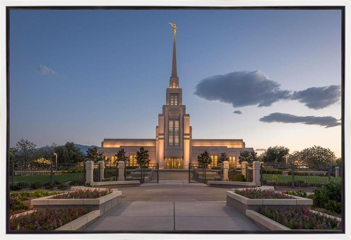 Gila Valley Temple Valley Sunset Gallery Wrap
