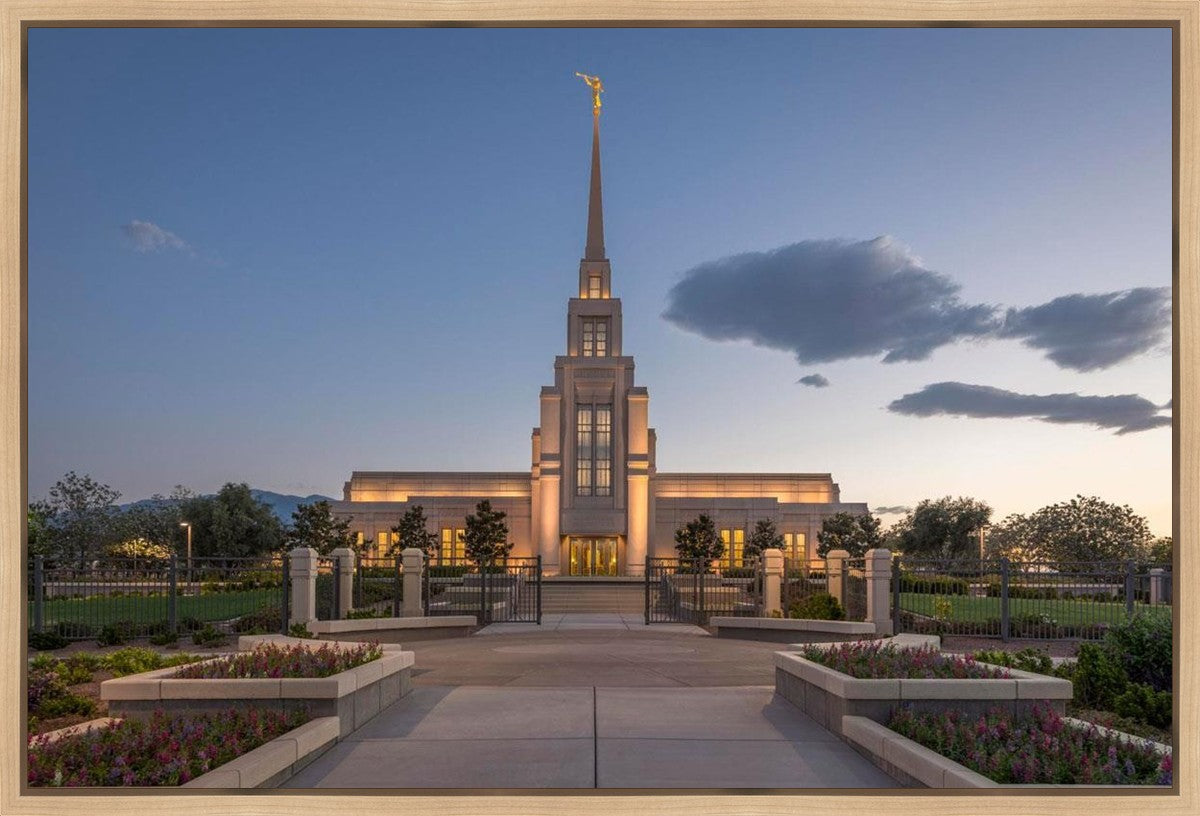 Gila Valley Temple Valley Sunset Gallery Wrap