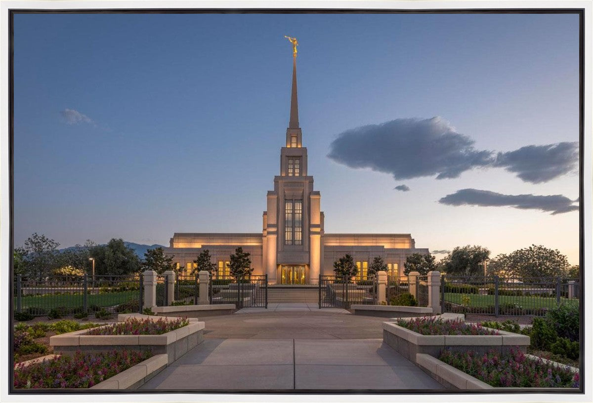 Gila Valley Temple Valley Sunset Gallery Wrap