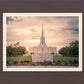 Jordan River Temple Evening Glow