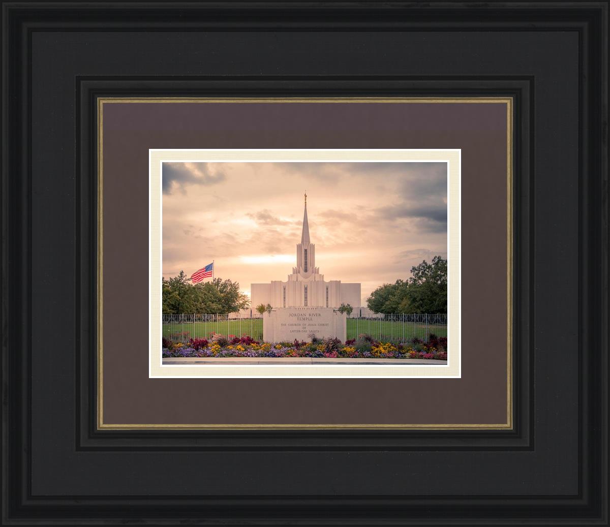 Jordan River Temple Evening Glow