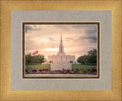 Jordan River Temple Evening Glow