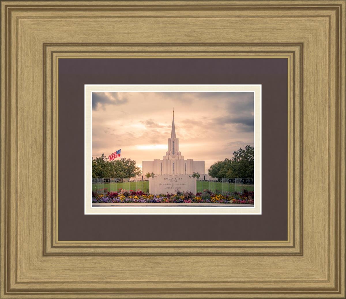 Jordan River Temple Evening Glow