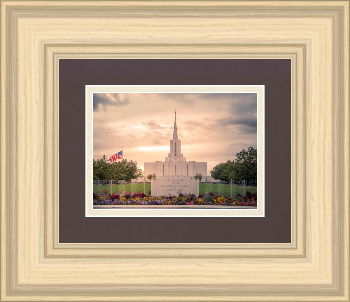 Jordan River Temple Evening Glow