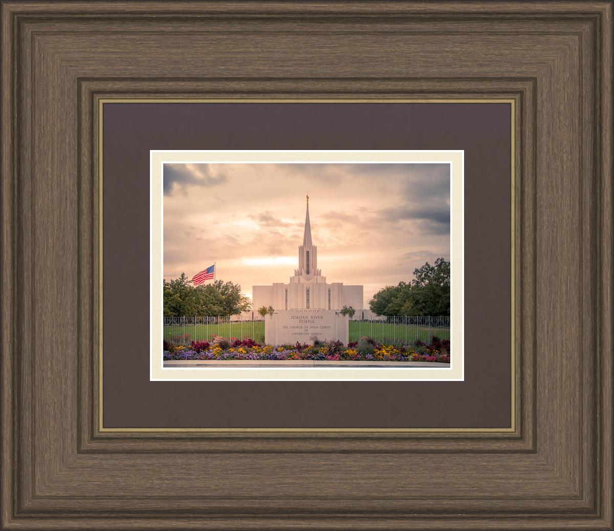 Jordan River Temple Evening Glow
