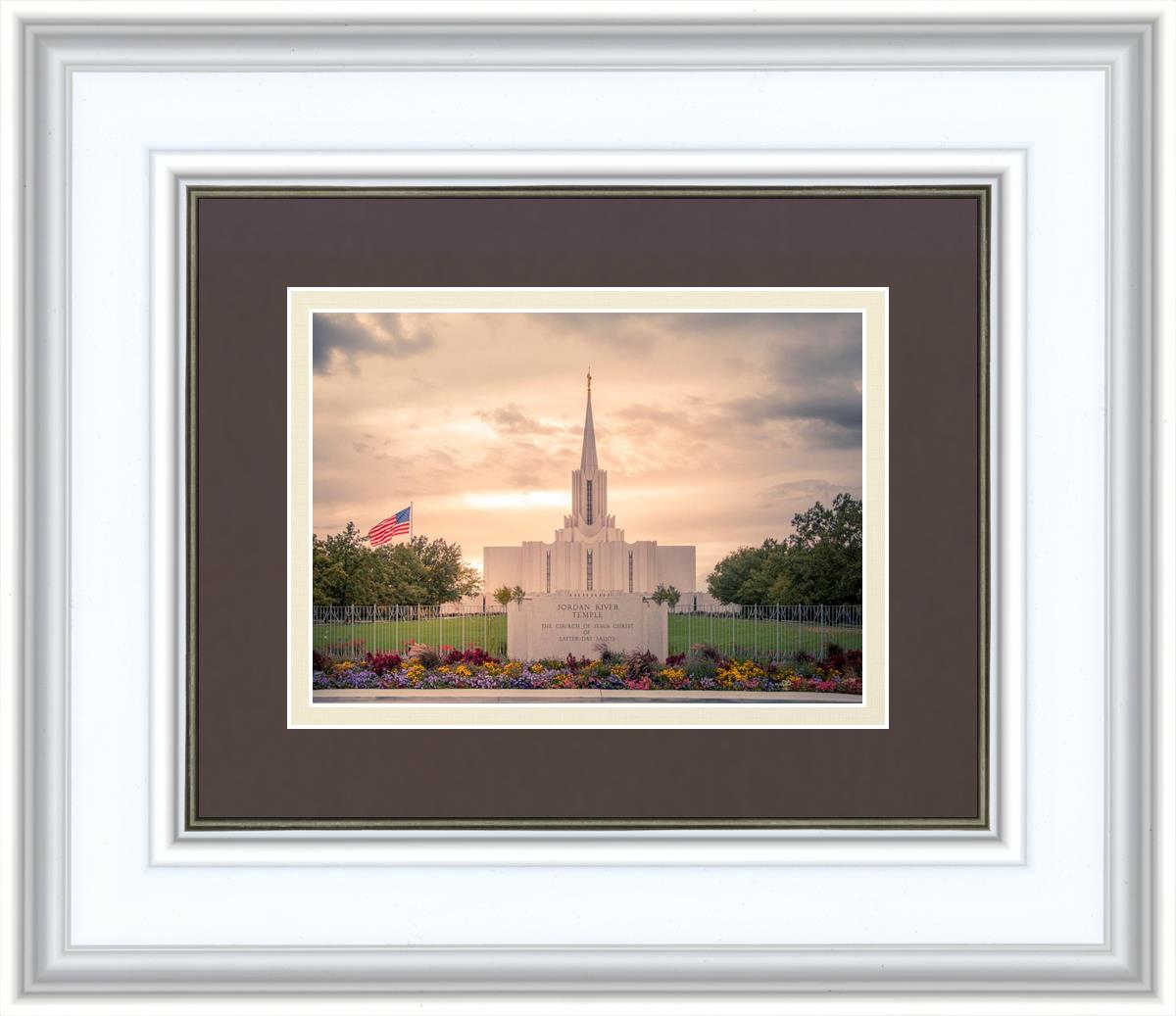 Jordan River Temple Evening Glow
