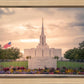 Jordan River Temple Evening Glow