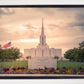 Jordan River Temple Evening Glow