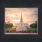 Jordan River Temple Evening Glow