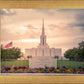 Jordan River Temple Evening Glow