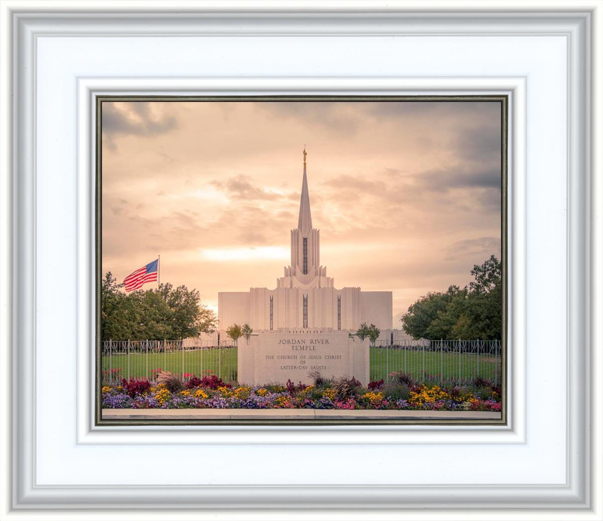 Jordan River Temple Evening Glow
