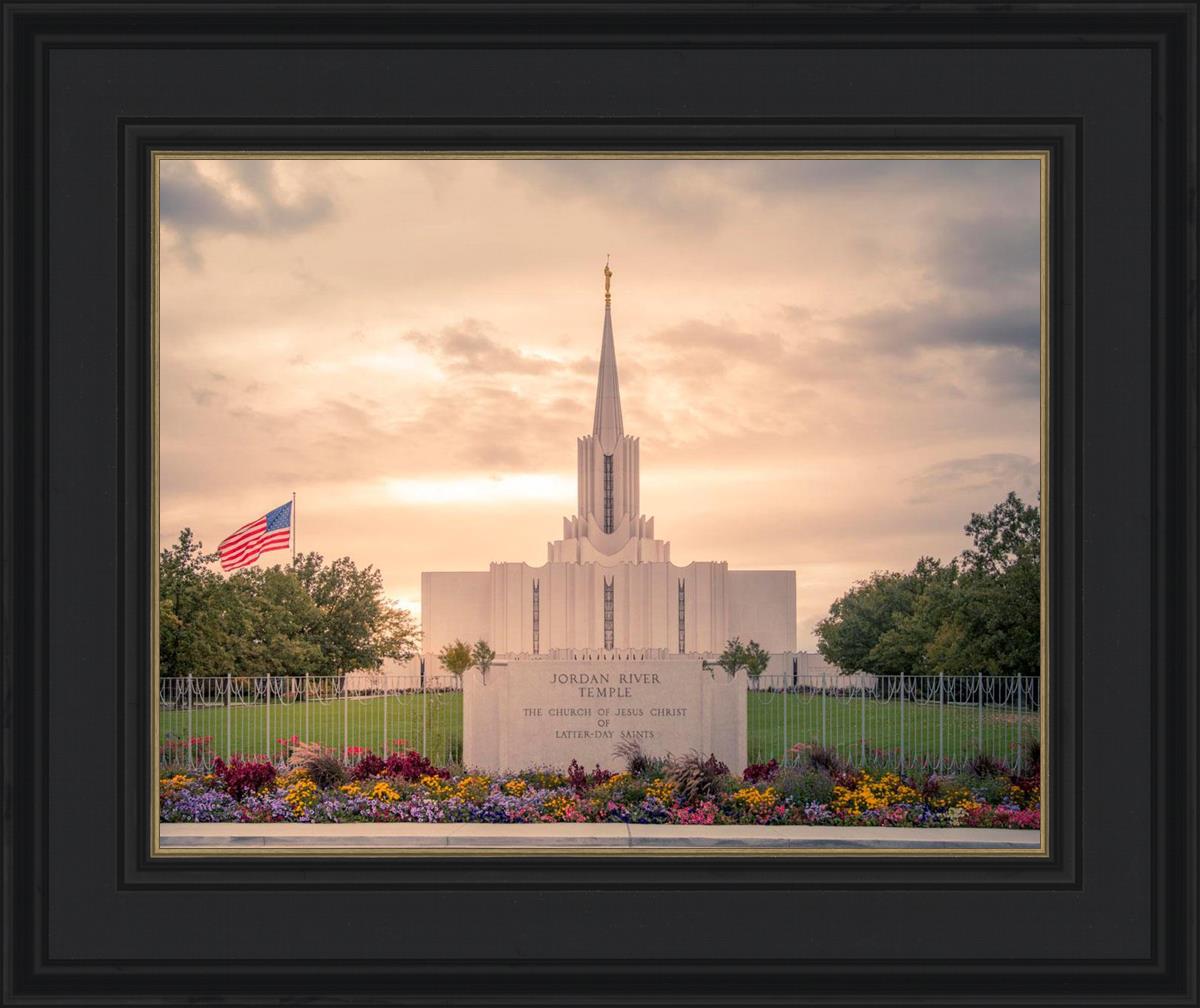Jordan River Temple Evening Glow