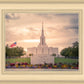 Jordan River Temple Evening Glow