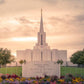 Jordan River Temple Evening Glow