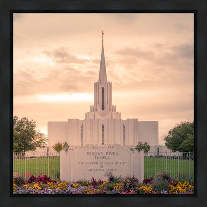Jordan River Temple Evening Glow