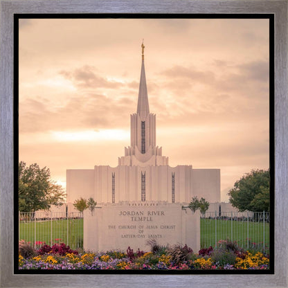 Jordan River Temple Evening Glow