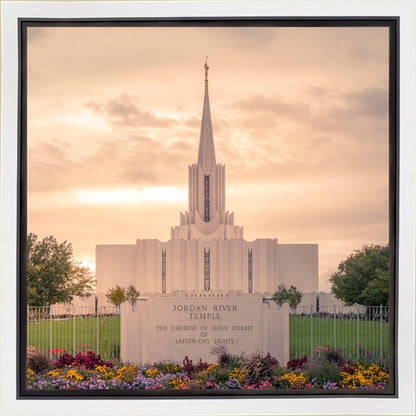 Jordan River Temple Evening Glow