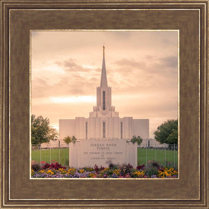 Jordan River Temple Evening Glow